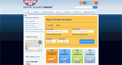 Desktop Screenshot of airport-pickups-london.com