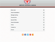 Tablet Screenshot of airport-pickups-london.com